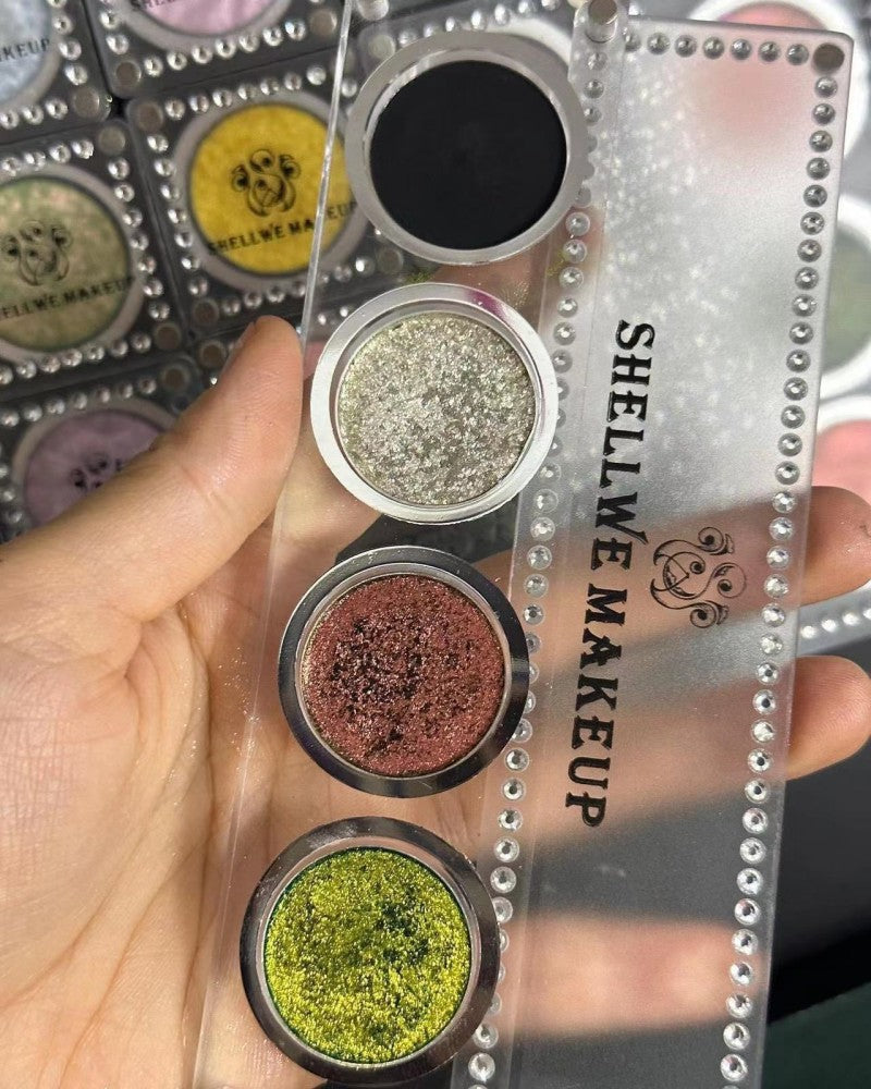 Stray Birds Pressed Flakes Eyeshadow  Acryalic Palette 1g