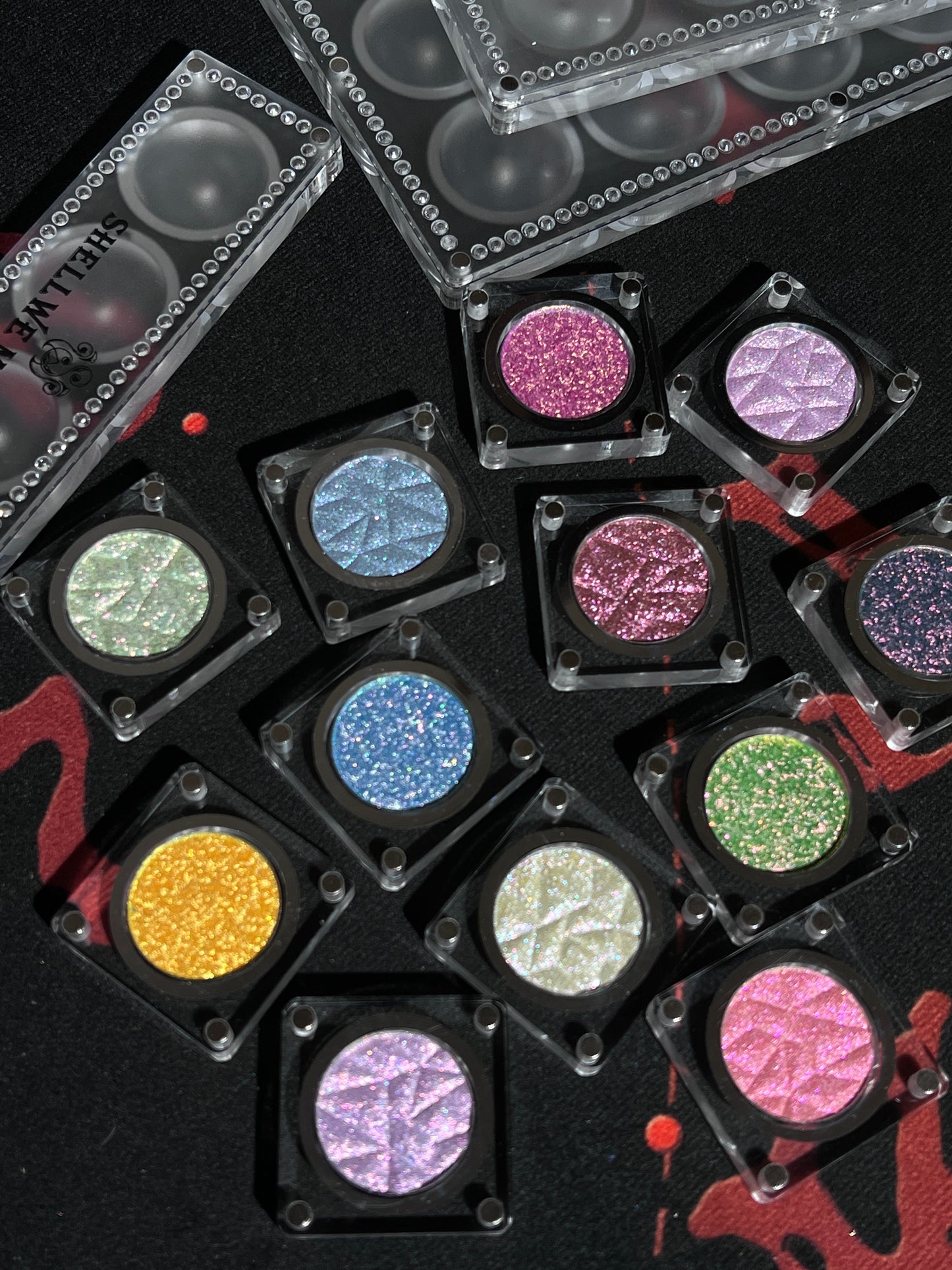 【low stock】Stray Birds Pressed Flakes Eyeshadow Acryalic Palette 1g